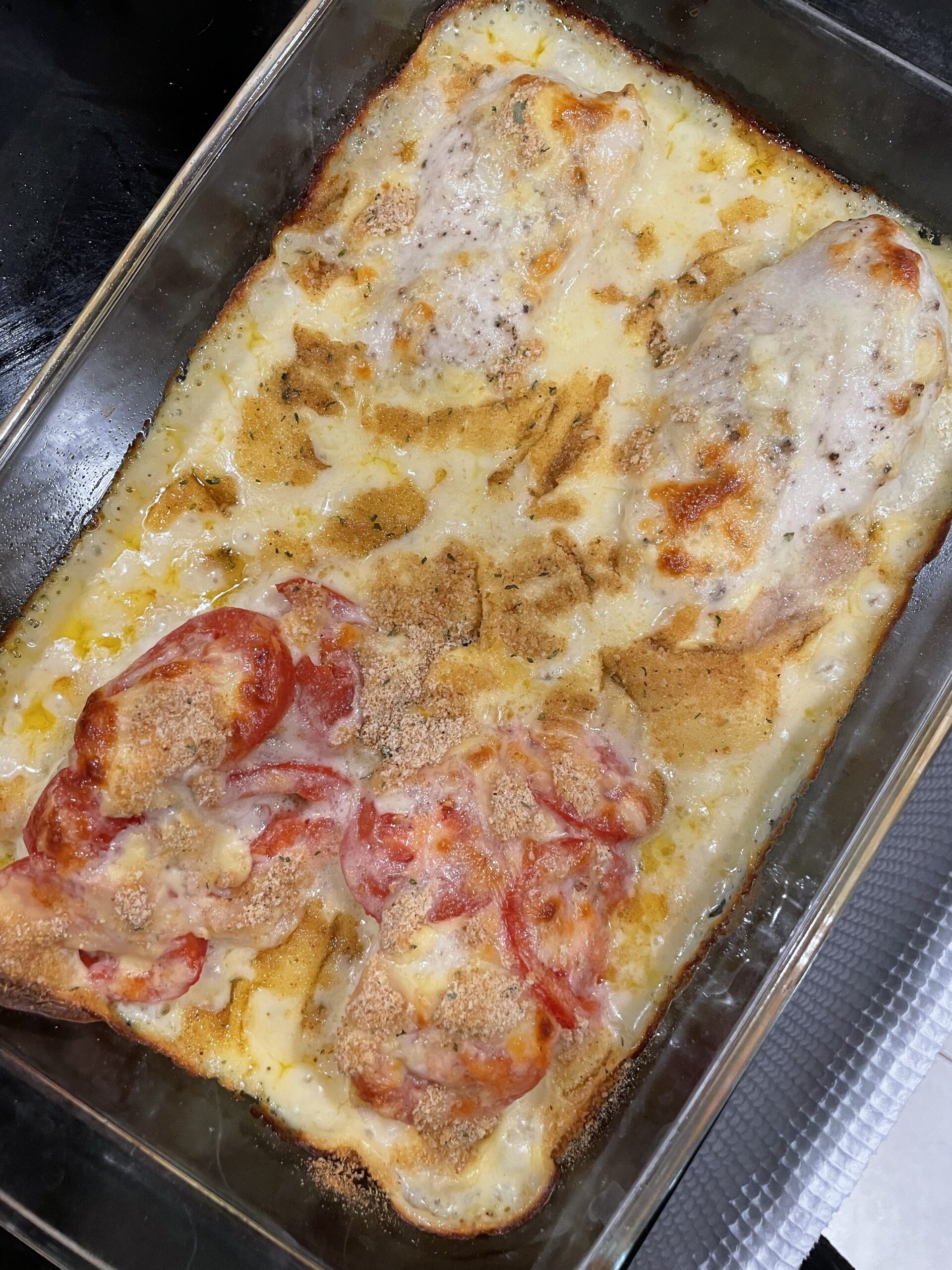 Crunchy Chicken Cheese Bake