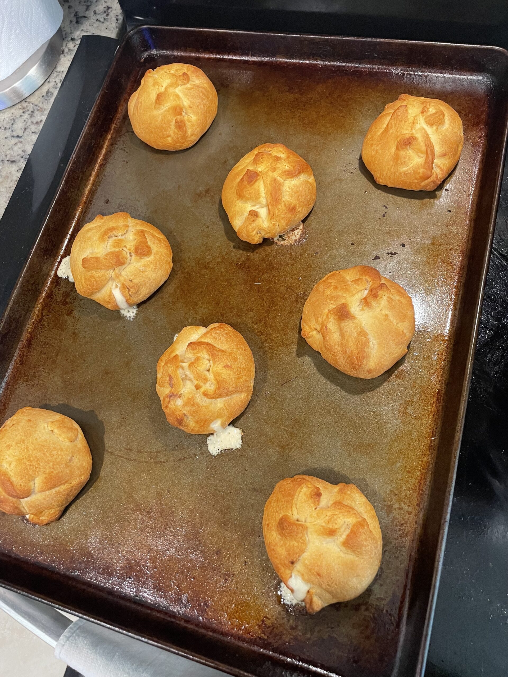 Cream Cheese Chicken Croissants